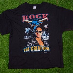 WWE "Rock The Great One" Vintage T-Shirt